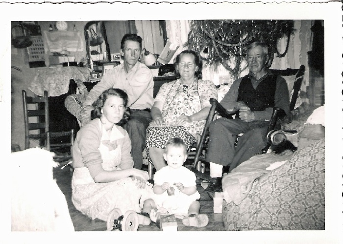 Tom Lambert, Effie & Lum Brock, with Daughter & Granddaughter                                            