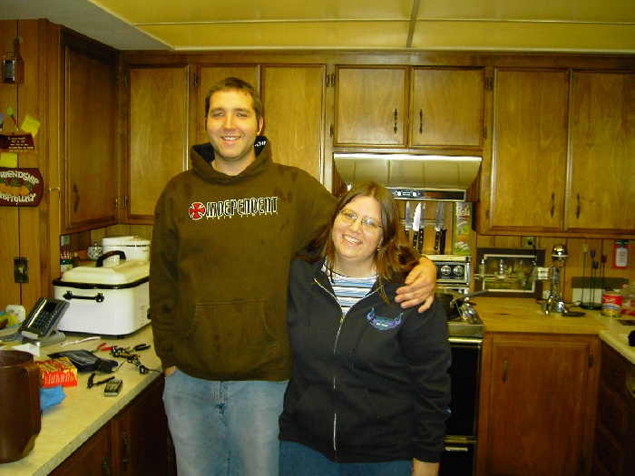 Jacob and Lana posing for a Thanksgiving picture                                                   