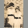 Willie Hawkins (wife of Elmer Hawkins) & Stella / date unknown - estimated prior to 1921